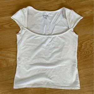 John Galt White Ella Top Brandy Melville